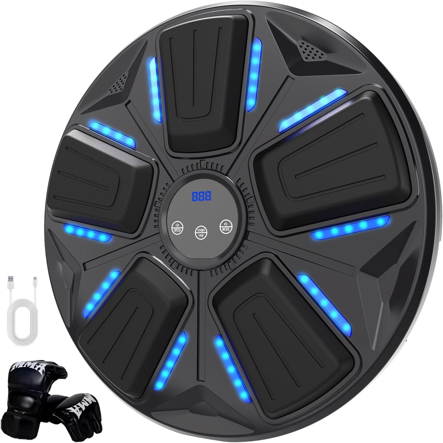 AERLANG Music Boxing Machine with Boxing Gloves Smart Music Boxing Trainer